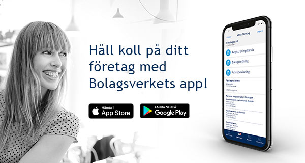 Håll koll på ditt företag med Bolagsverkets app.